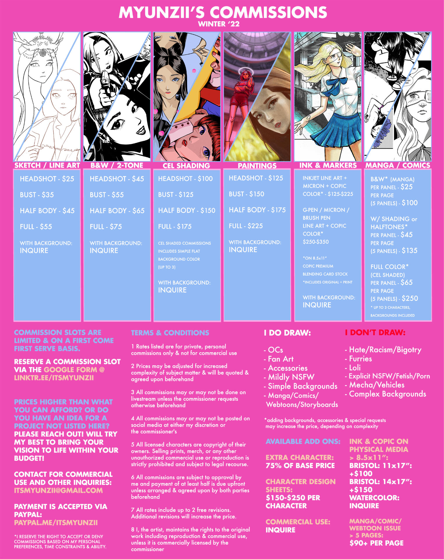 Commission Prices & Policy